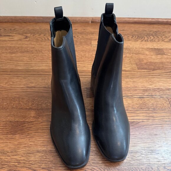 NEW J.Crew Factory Chelsea Boots | Black Ankle Booties Size 7.5 - Picture 8 of 12